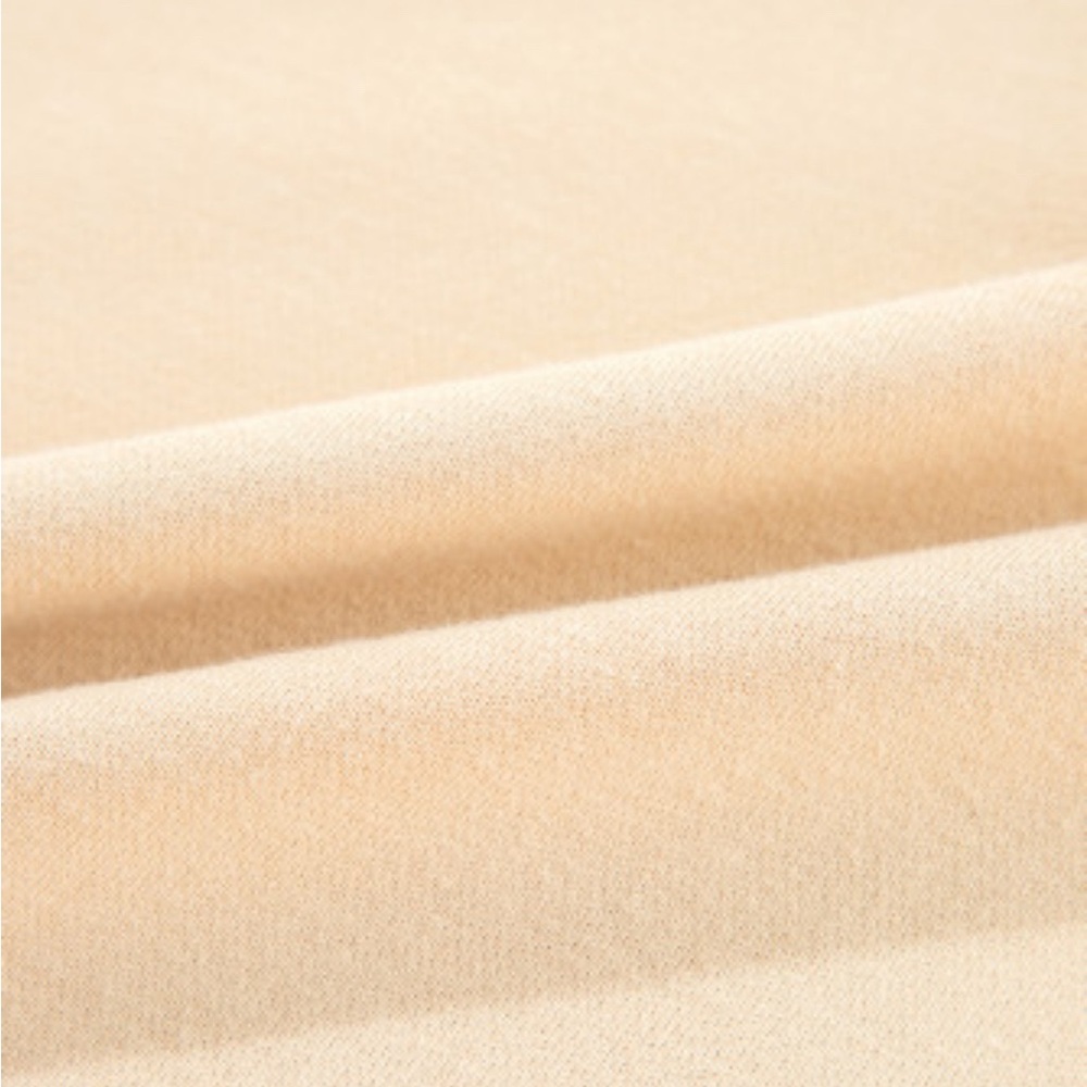 Vienna French beige striped colorblock patchwork sweatshirt - Picture 9 of 9